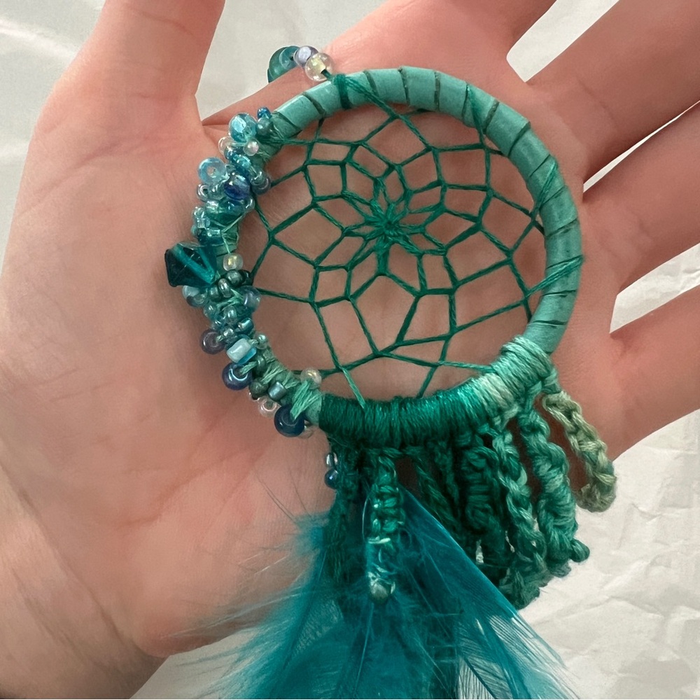 Lil green/blue dreamcatcher - Picture 8 of 10